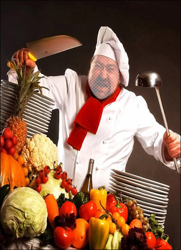Шаблон для Photoshop - Король кухни