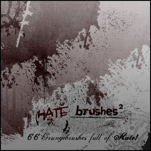 Hate Brushes 2 for Adobe Photoshop
